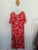 Proud Poppy orange/pink floral dress Sz 18 EUC