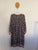 Honey + Stone black floral midi dress Sz XL as new