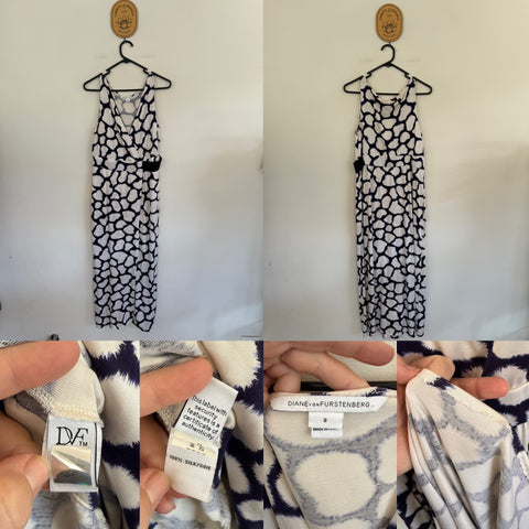 Diane von Furstenberg crossover dress Sz 8 NWD
