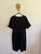 Princess Highway black cotton/linen dress Sz 12 EEUC