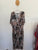 Sara animal print button dress Sz 16 EUC worn twice