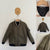 Adam + Yve khaki bomber jacket Sz 8 as new