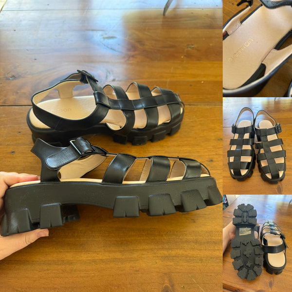 Gorman favourite spot platform sandals Sz 40 RRP $199 NWOT, only stored