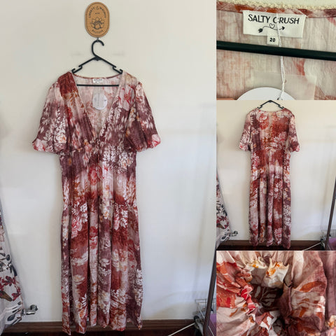 Salty Crush Elahe dress Sz 20 (fits like 18) RRP $119.99 NWT