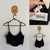 Billy J black crop top Sz 12 RRP $49.95 NWT