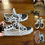 Vans check casual shoes Sz 4US men, 5.5US women as new