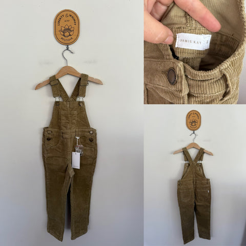 Jamie Kay Jordie cord overalls Sz 3 NWT