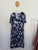 Autograph blue/white tiered dress Sz 16 as new