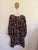 Jaase l/s black floral mini dress Sz 20 EUC