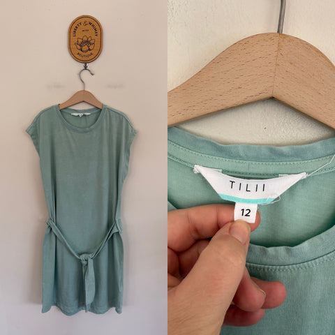 TILII acid wash T-shirt dress Sz 12 as new