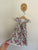 La Sienna aqua floral dress Sz 3 as new