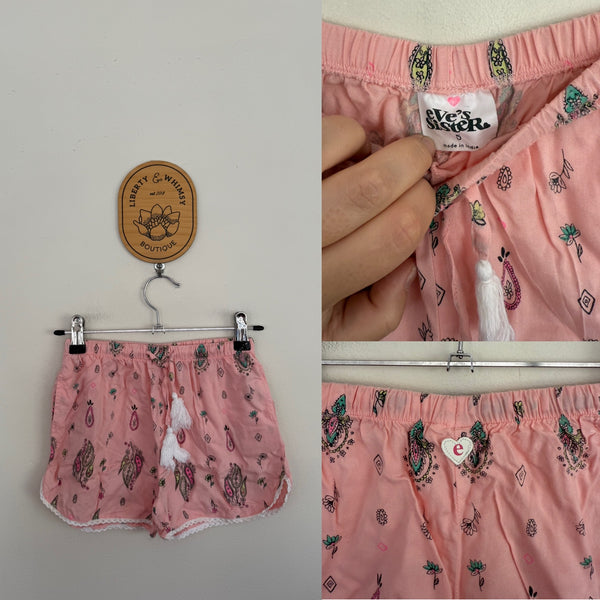 Eve’s Sister boho pink shorts Sz 5 as new