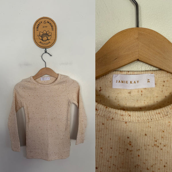 Jamie Kay l/s cream speckle top Sz 3 as new