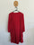 Country Road l/s red print dress Sz 16 as new, no belt