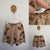 Munster light brown tie-dye shorts Sz 14 VGUC - one of the drawstrings is hidden but it’s not needed