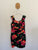 Tequila Sunrise black floral dress Sz 12 EEUC