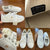 Tommy Hilfiger white/gold sneakers Sz 37EU, 4UK, 6.5US NWT