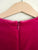 Gucci deep pink lined velvet dress with bow Sz 12 VGUC