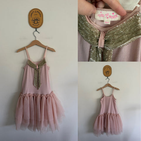 Tutu du Monde pink sequin dress Sz 10-11 VGUC