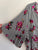 Autograph stripe floral belted dress Sz 16 as new