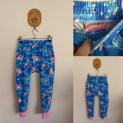 Rock Your Kid x My Little Pony tracksuit pants Sz 8 as new