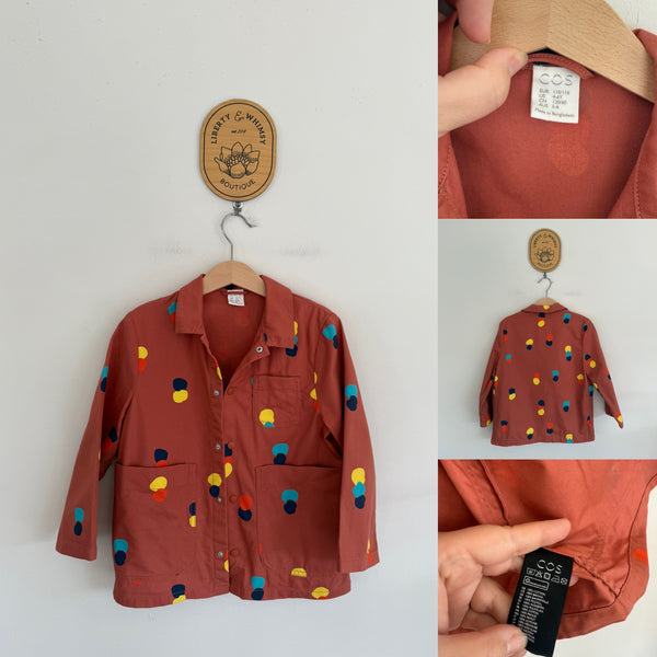 COS terracotta jacket Sz 4-6 as new
