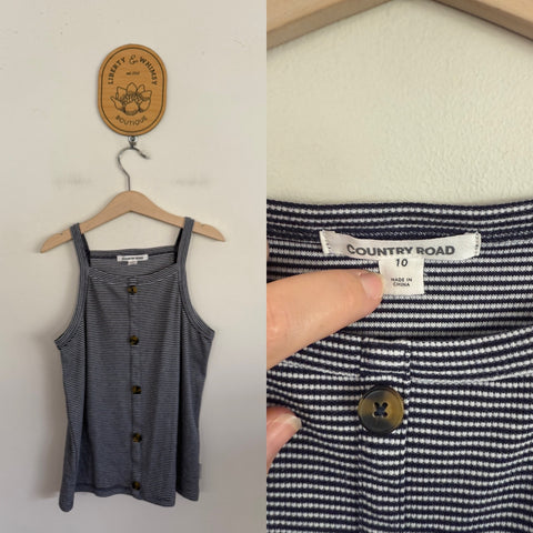 Country Road ribbed tank Sz 10 as new