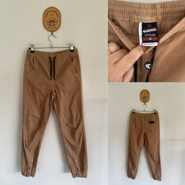 Bauhaus tan pants Sz 12 as new