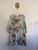 Jaase green 3/4 sleeve big flowers dress Sz XL as new