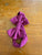 Eggplant purple Sz M bow 19cm 6-12m NWOT