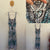 Autograph blue/white animal print diamanté dress Sz 16 EUC worn twice
