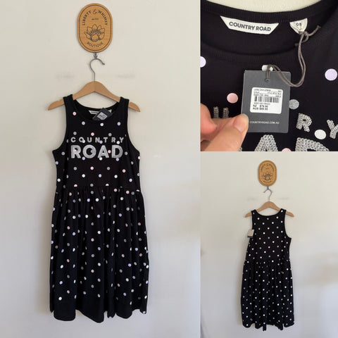 Country Road logo tank dress Sz 8 RRP $69.95 NWT