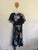 City Chic green floral wrap dress Sz XS 14 as new