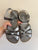 Saltwater grey/silver sandals Sz 4Y as new, worn once briefly