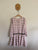 Origami l/s check swing dress Sz 8 as new