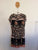 Jaase black floral s/s belted dress Sz 16 as new