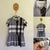 Burberry black tartan dress Sz 10 EUC