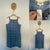 Seed powder blue gingham dress Sz 12 NWT