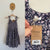 Next navy/pink/white ditsy floral tiered dress Sz 5 NWT