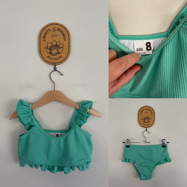 Cotton On Kids green 2pc swimmers Sz 8 NWOT