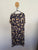 Sara blue floral midi dress Sz 16 as new (washed only and buttons have been sewn down at the front so as not to gape)