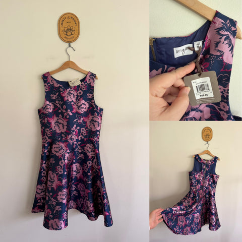 Origami navy floral dress Sz 16 RRP $69.95 NWT