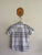 Burberry grey tartan button up shirt Sz 6 as new
