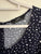 Sara navy spot belted dress Sz 16 as new (washed only)