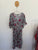 Autograph stripe floral belted dress Sz 16 as new