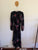 City Chic l/s black floral wrap dress Sz XXS 12 NWOT