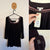 BeMe black square neck top Sz S (very generous) RRP $49.99 NWT