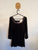 BeMe black square neck top Sz S (very generous) RRP $49.99 NWT