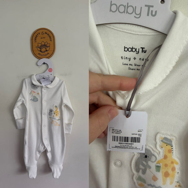 Baby Tu unisex sleep suit Sz 0000 NWT