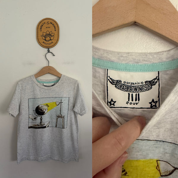 Paper Wings day/night T-shirt Sz 4 EUC
